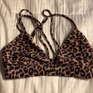 Acacia Swimwear bikini top in animal